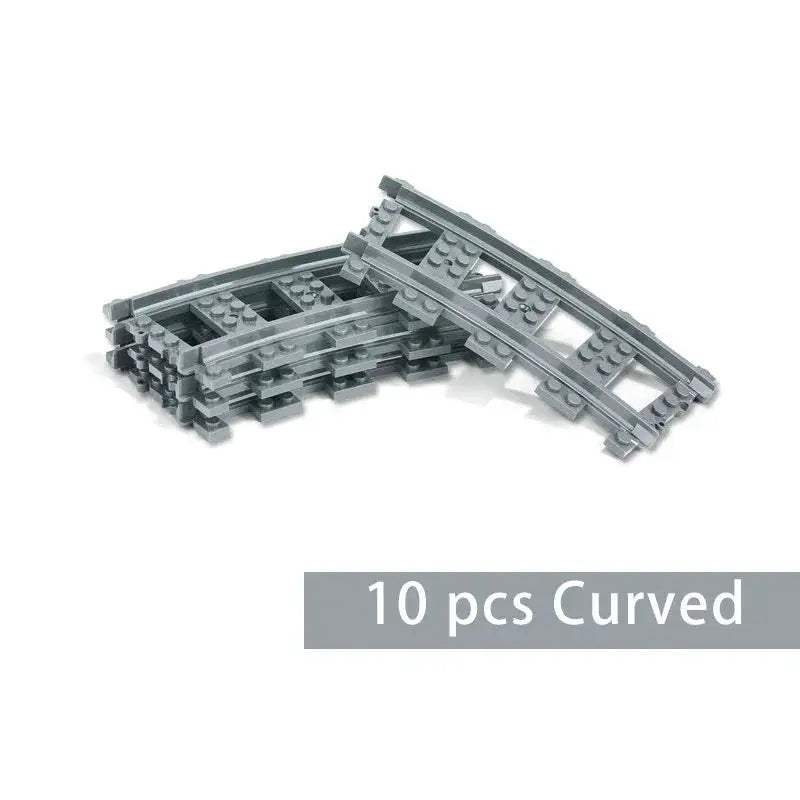  Lego Compatible Train Tracks Curved Rails Straight CE -  ToylandEU™