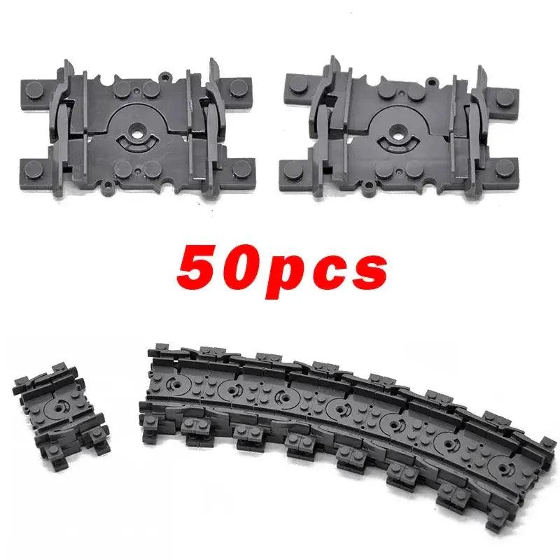  Lego Compatible Train Tracks Flexible Bricks City Sets -  ToylandEU™