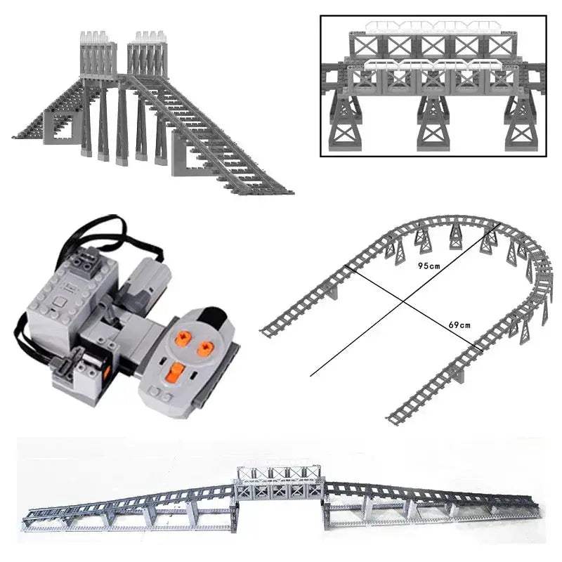 Lego Compatible Train Tunnel Exit Set For City Railway - ToylandEU