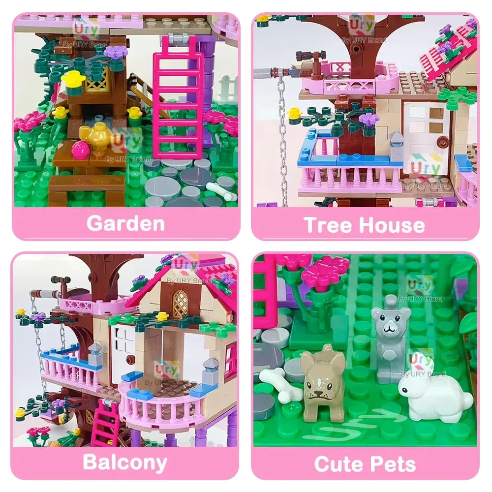 Lego Compatible Tree House Building Blocks Set For Kids - ToylandEU