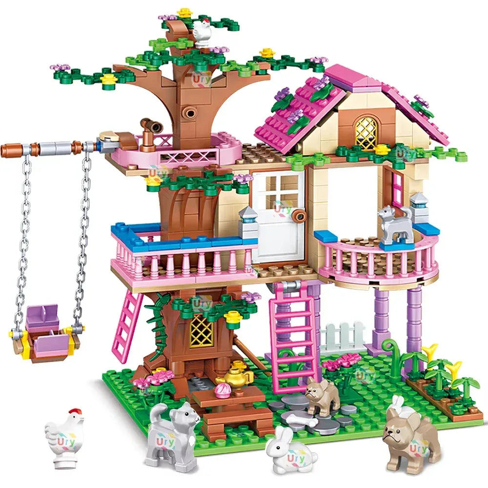 Lego Compatible Tree House Building Blocks Set For Kids - ToylandEU