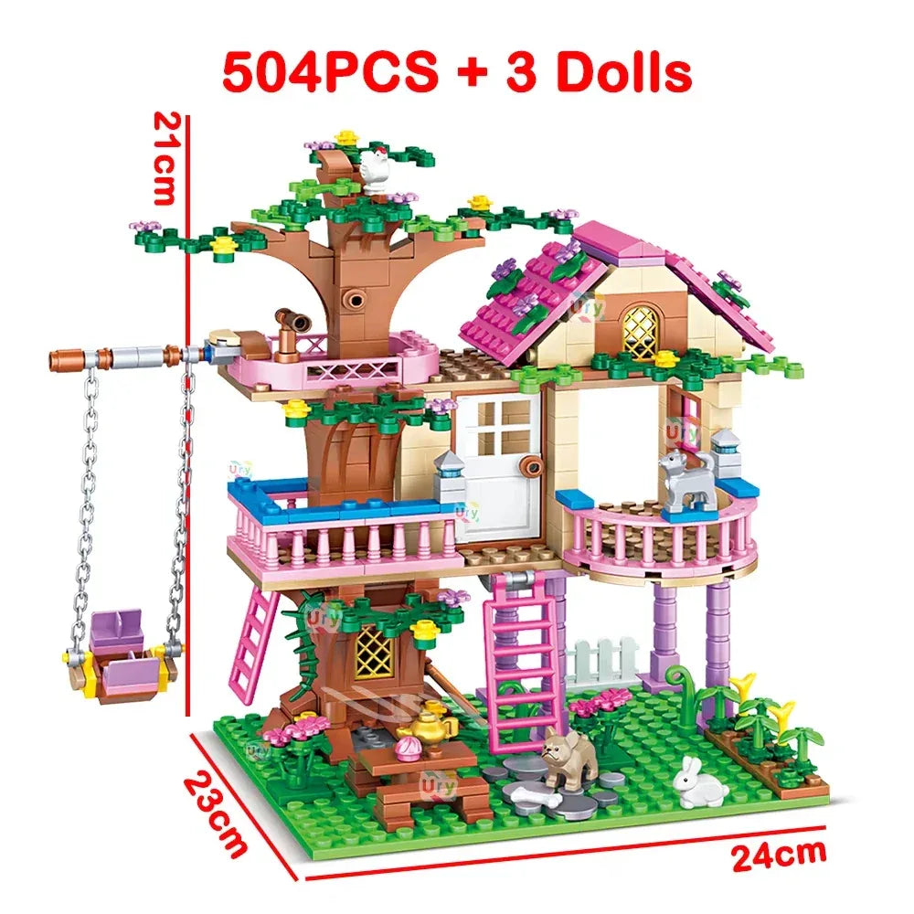 Lego Compatible Tree House Building Blocks Set For Kids - ToylandEU