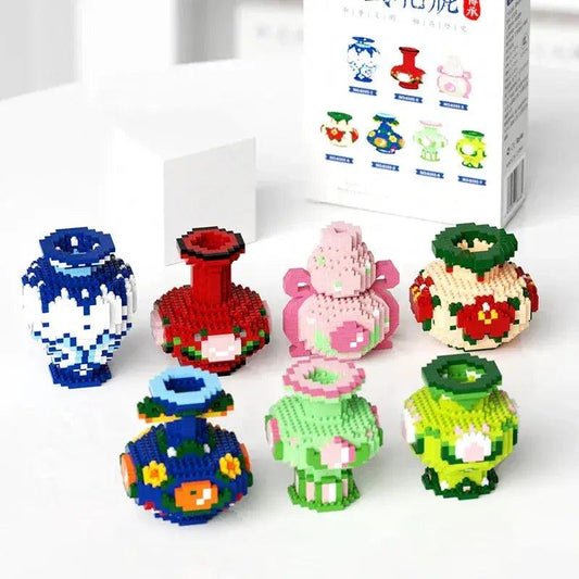  Lego Compatible Vase Building Blocks Safe Plastic -  ToylandEU™