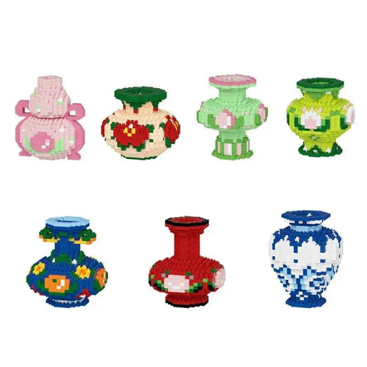  Lego Compatible Vase Building Blocks Safe Plastic -  ToylandEU™