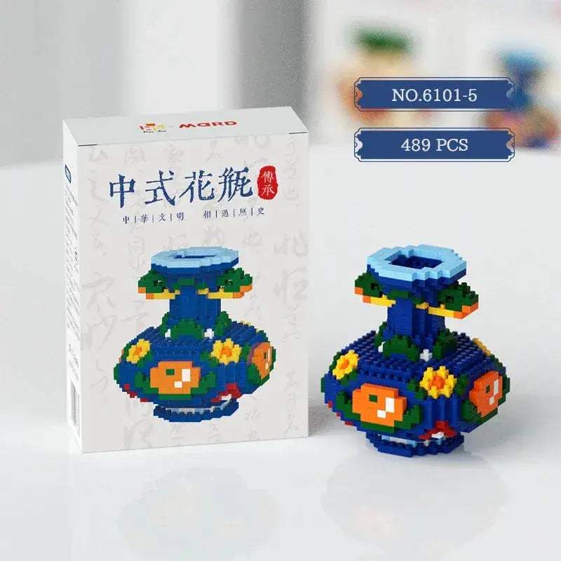 Lego Compatible Vase Building Blocks for Creative Kids - ToylandEU