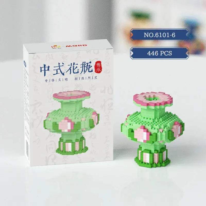 Lego Compatible Vase Building Blocks for Creative Kids - ToylandEU