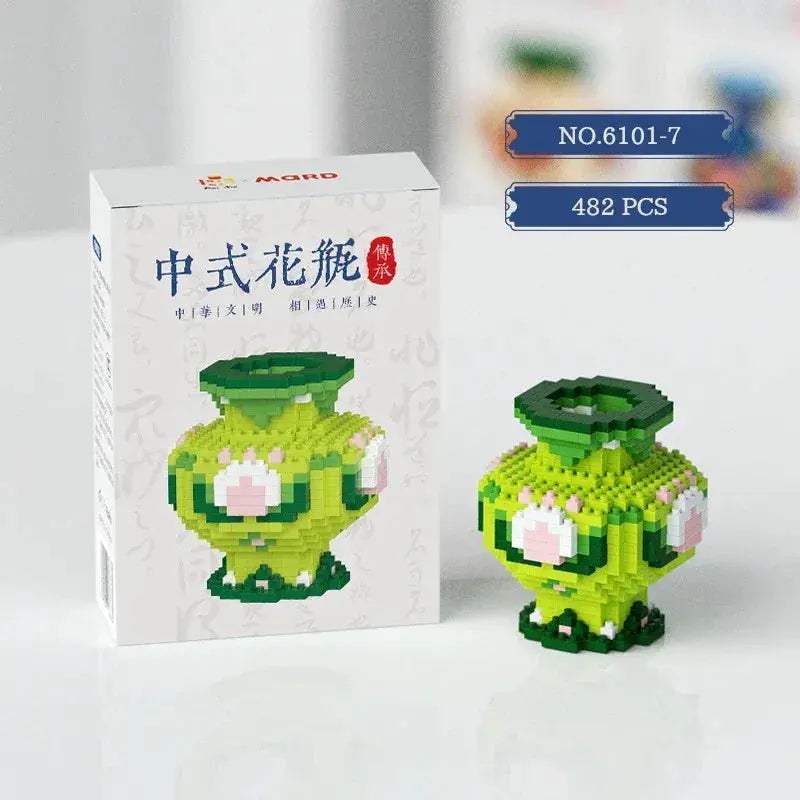 Lego Compatible Vase Building Blocks for Creative Kids - ToylandEU