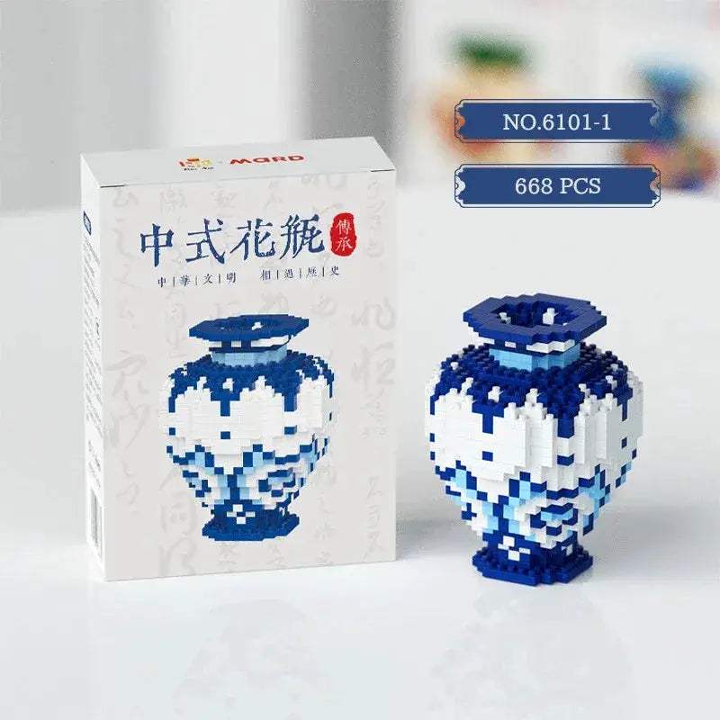 Lego Compatible Vase Building Blocks for Creative Kids - ToylandEU