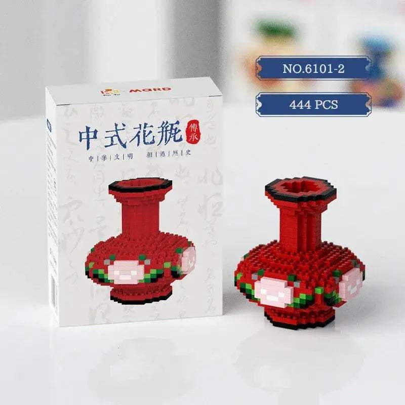 Lego Compatible Vase Building Blocks for Creative Kids - ToylandEU