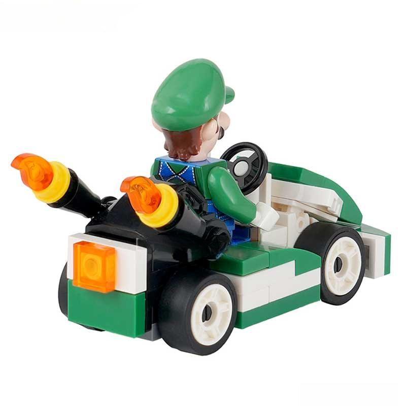  Lego Minifigures Luigi Kart Brothers Mario Collectible 