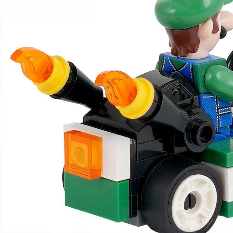  Lego Minifigures Luigi Kart Brothers Mario Collectible 