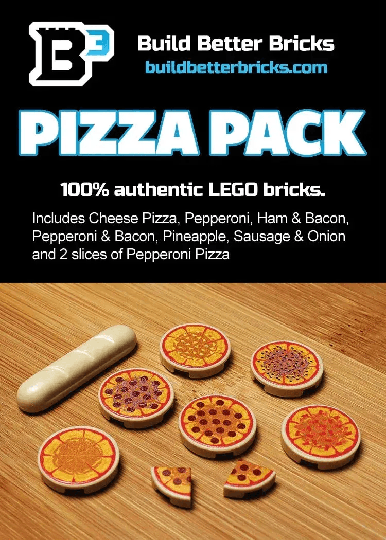  Lego Pizza Pack Authentic Printed Tiles And Bread -  ToylandEU™