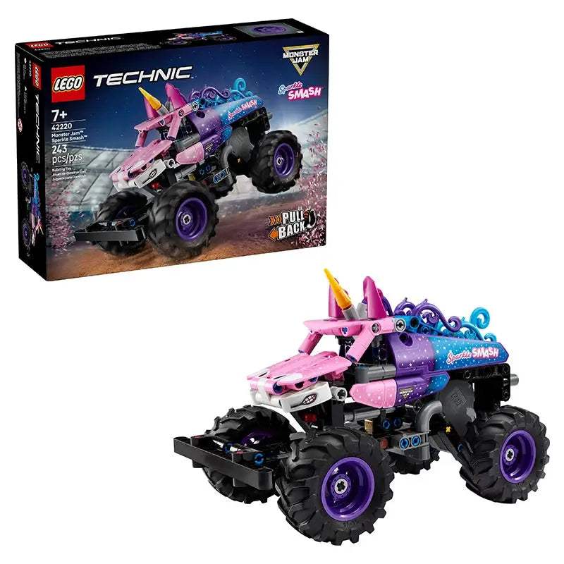 LEGO Technic 42220 Monster Jam™ Sparkle Smash™ Pull Back Truck – Cool Kids' Toy - ToylandEU