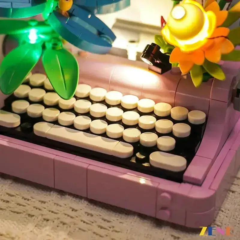  Lego Typewriter Light Kit With Flowers Easy Install -  ToylandEU™