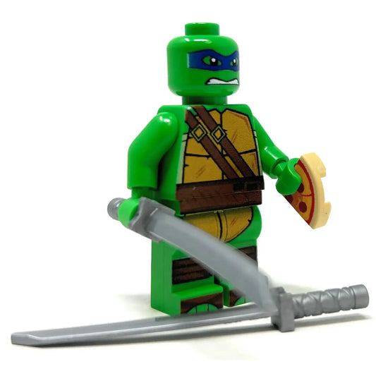 Leo Blue Fighter Turtle - Custom Minifig made using LEGO parts - ToylandEU