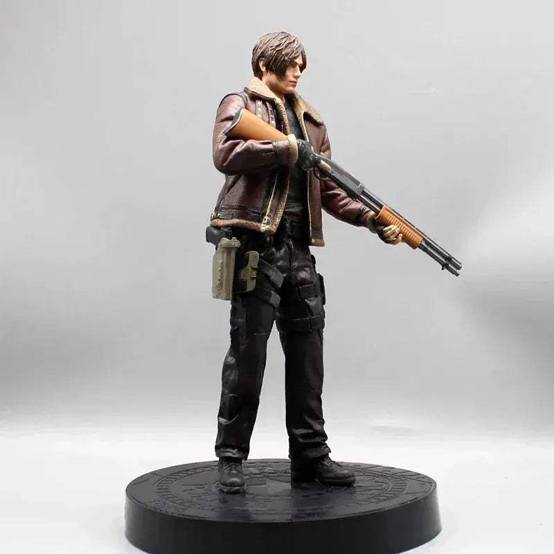 Leon Scott Kennedy Zombie Hunter Anime Figurine, Resident Evil 4 Action Figure PVC Statue 33 CM - ToylandEU