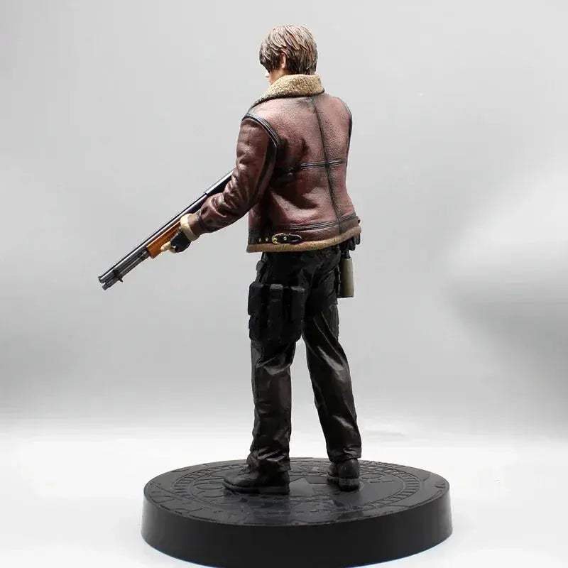 Leon Scott Kennedy Zombie Hunter Anime Figurine, Resident Evil 4 Action Figure PVC Statue 33 CM - ToylandEU
