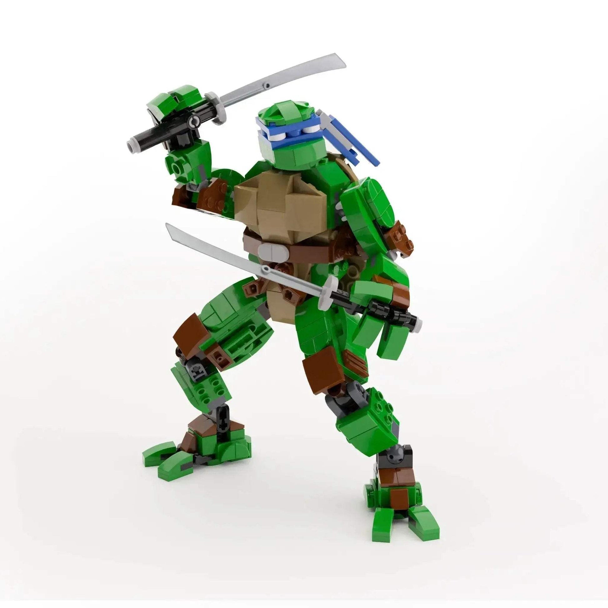 Custom LEGO TMNT Leonardo Figure With Authentic Parts - ToylandEU