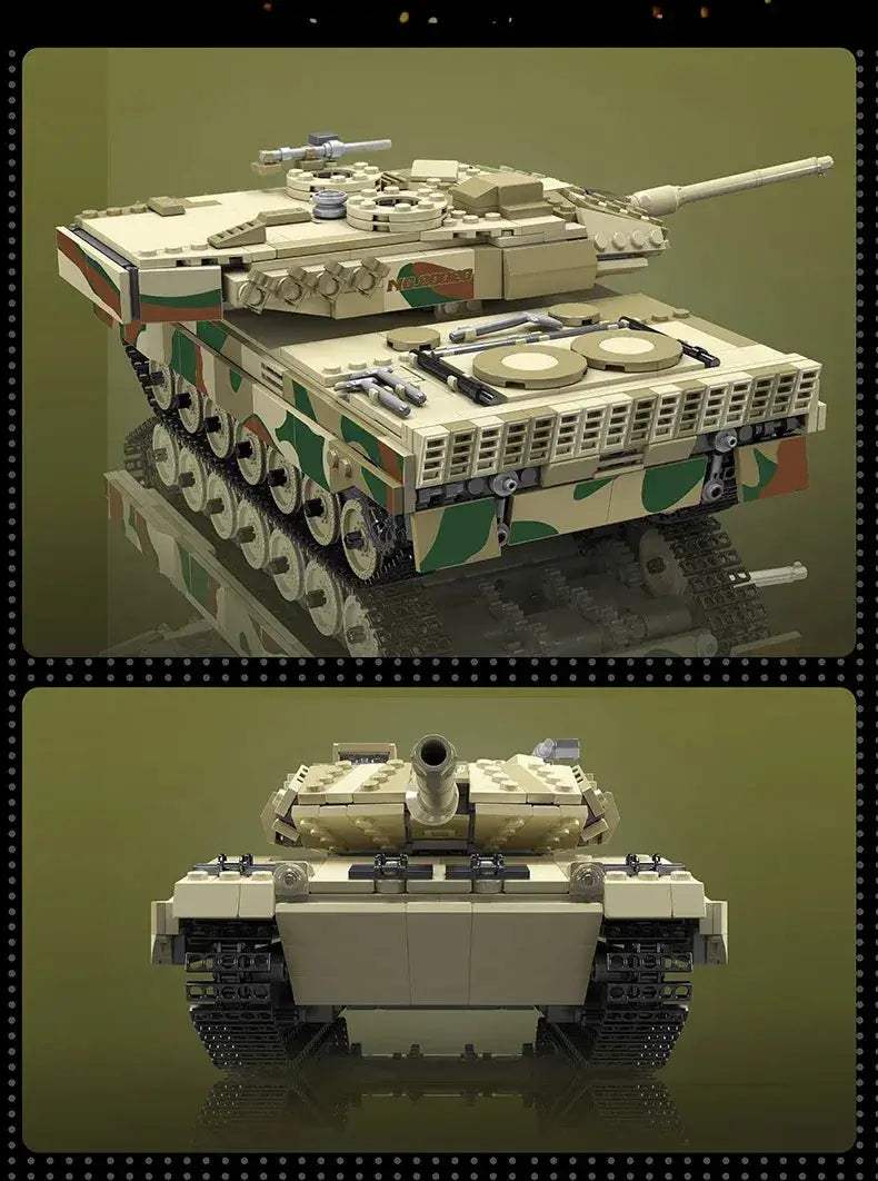 Leopard 2 Tank Building Blocks Set App Controlled Toy - ToylandEU