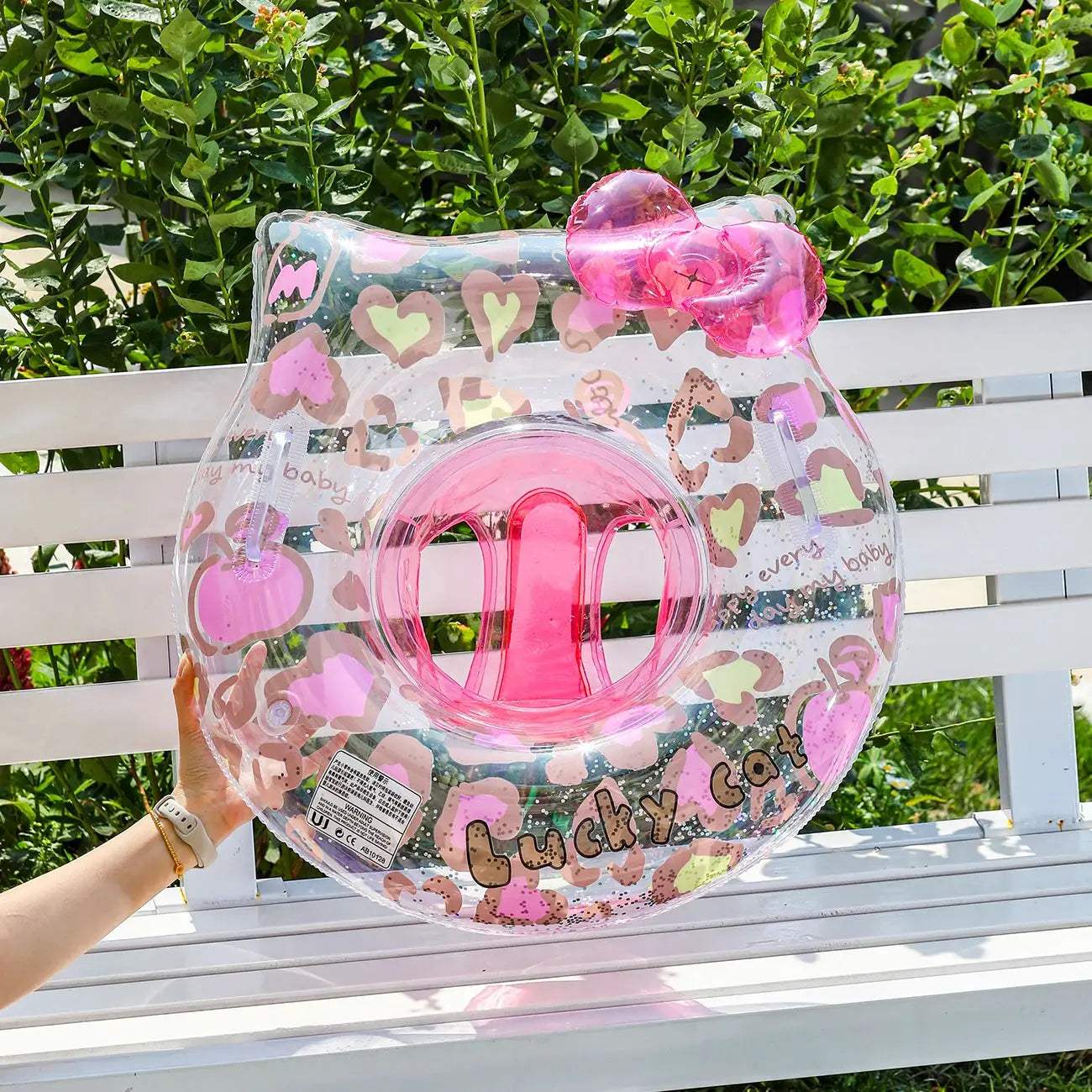 Leopard Cat Swim Ring For Kids With Seat Pocket -  ToylandEU™