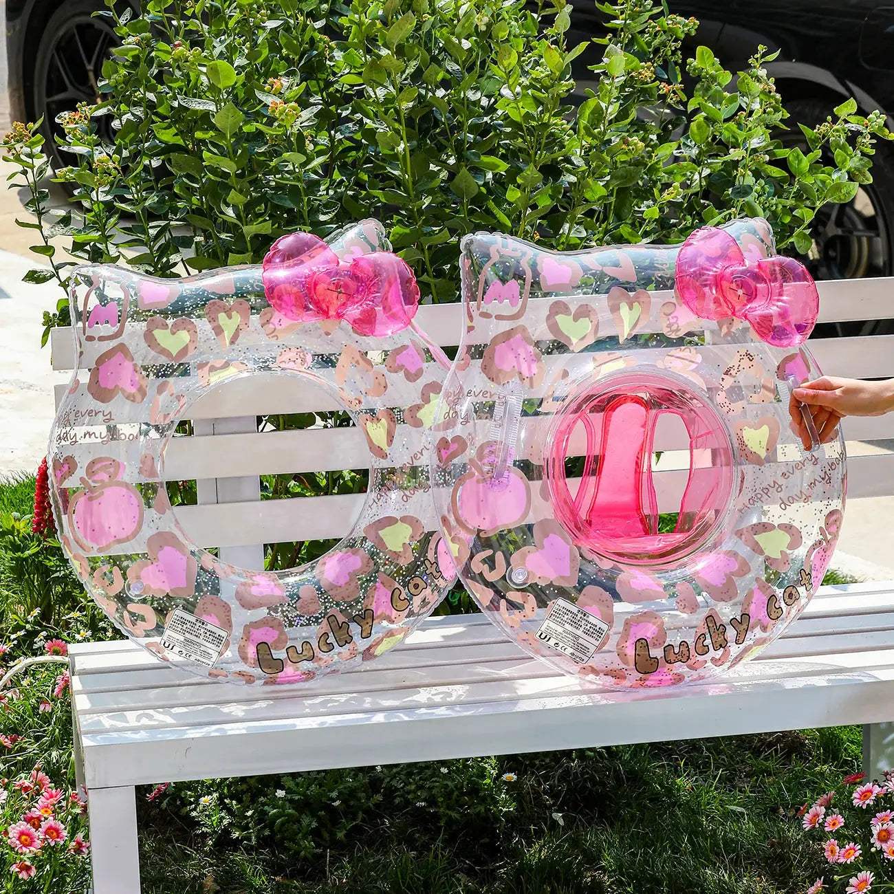 Leopard Cat Swim Ring For Kids With Seat Pocket -  ToylandEU™