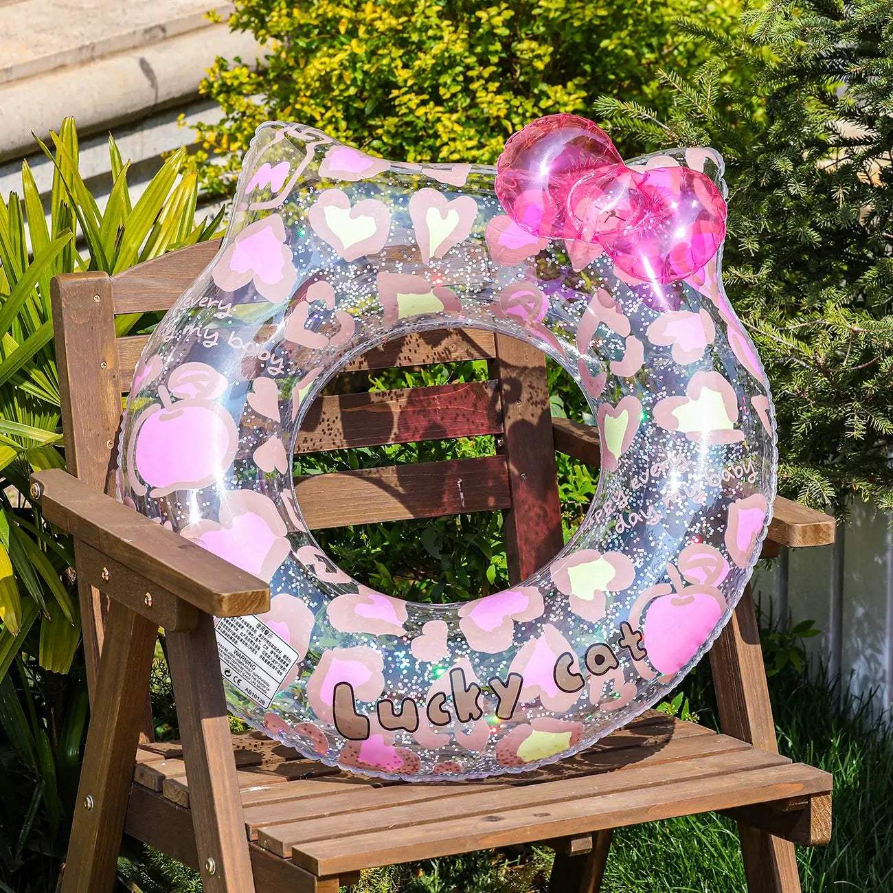  Leopard Cat Swim Ring For Kids With Seat Pocket -  ToylandEU™