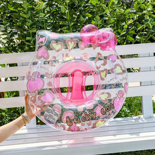  Leopard Cat Swim Ring For Kids With Seat Pocket -  ToylandEU™