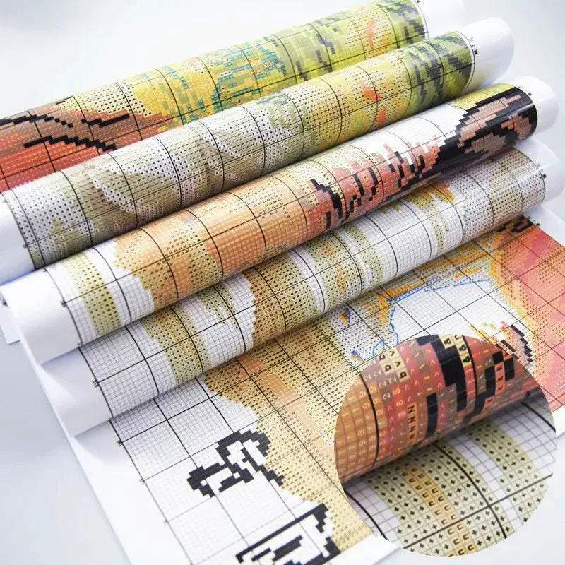  Leopard Print DIY Cross Stitch Kit - Counted 11CT 14CT 16CT Stamped DMC Embroidery for Home Decor -  ToylandEU™