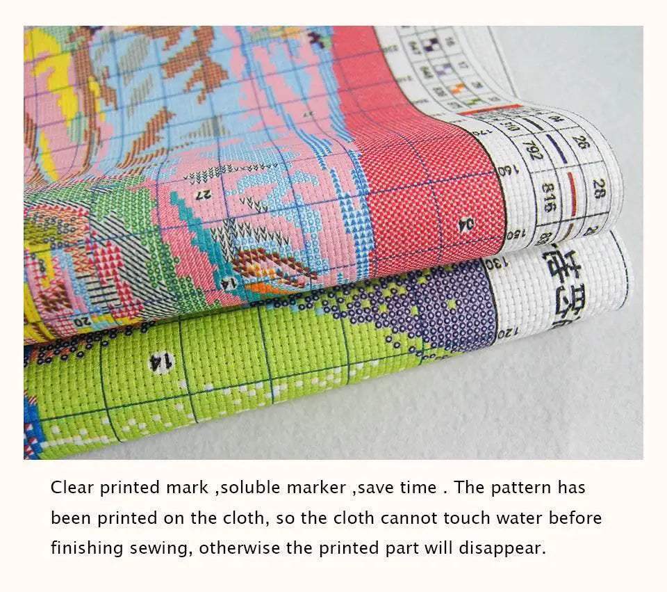  Leopard Print DIY Cross Stitch Kit - Counted 11CT 14CT 16CT Stamped DMC Embroidery for Home Decor -  ToylandEU™