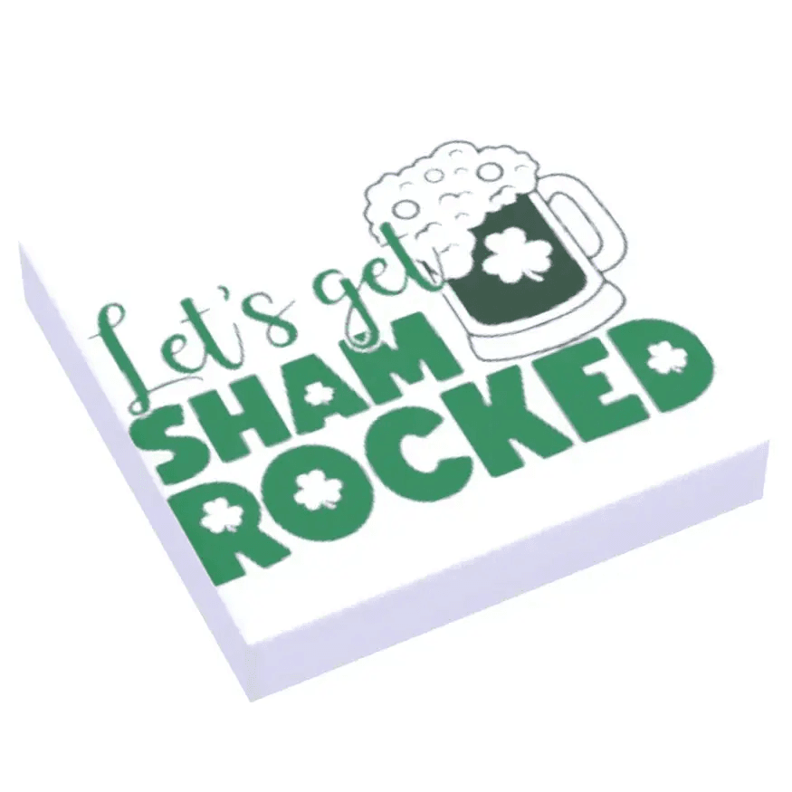 Shamrocked Custom LEGO 2x2 Tile For St Patrick Day - ToylandEU