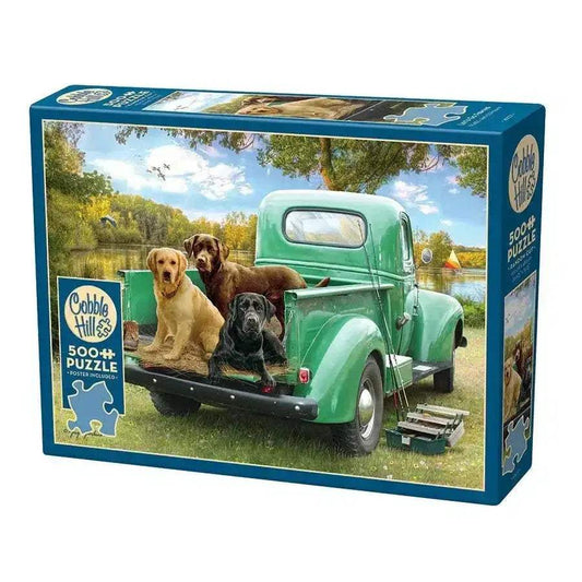 Let's Go Fishing 500 Piece Jigsaw Puzzle With Poster - ToylandEU