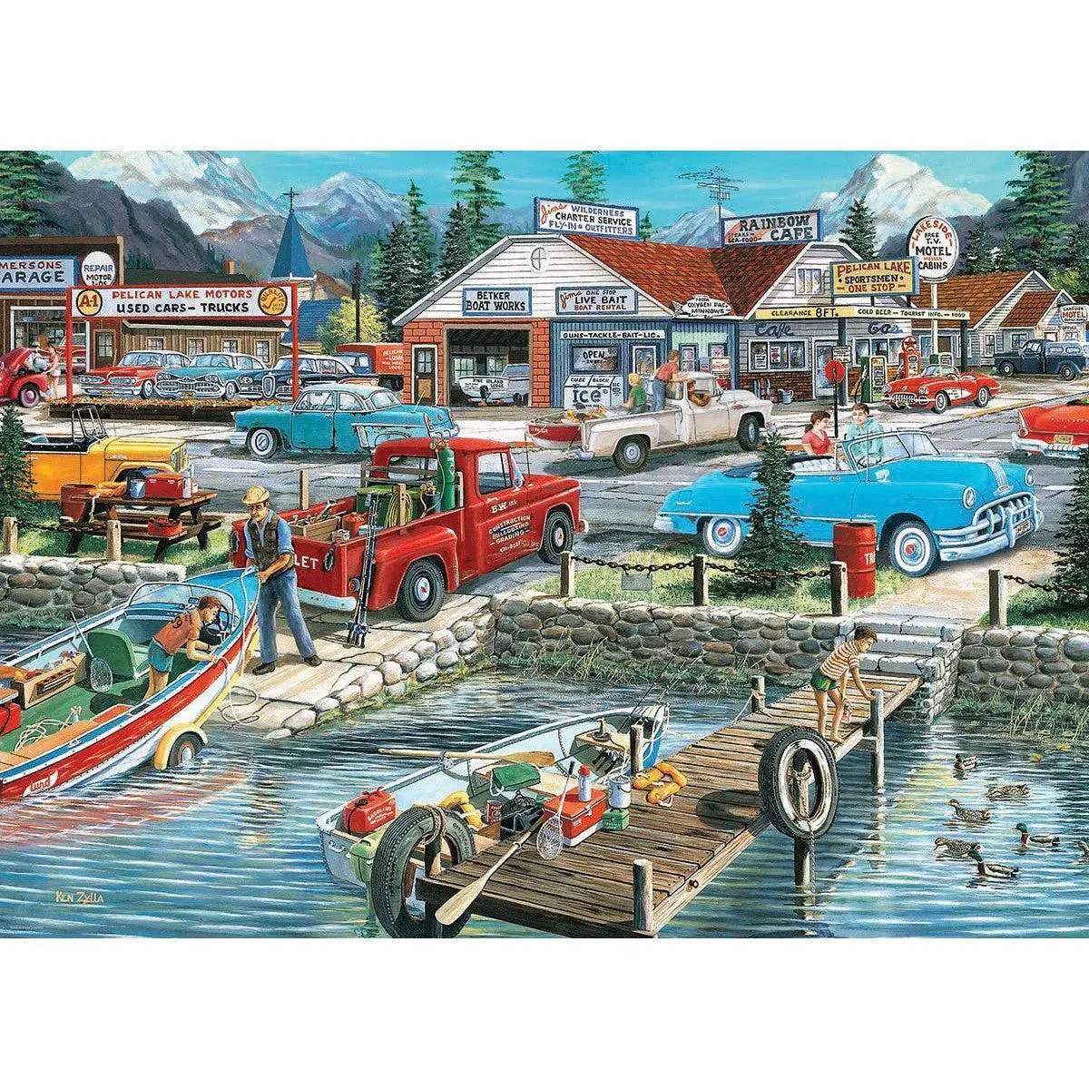 Lets Go Fishing 1000 Piece Jigsaw Puzzle Eurographics Premium Quality - ToylandEU