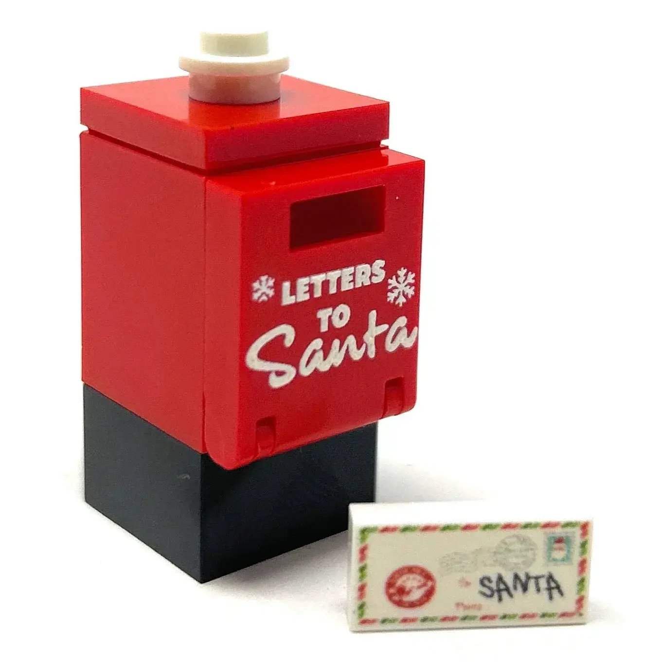 Letter to Santa Mailbox and Envelope made using LEGO parts - B3 Customs - ToylandEU