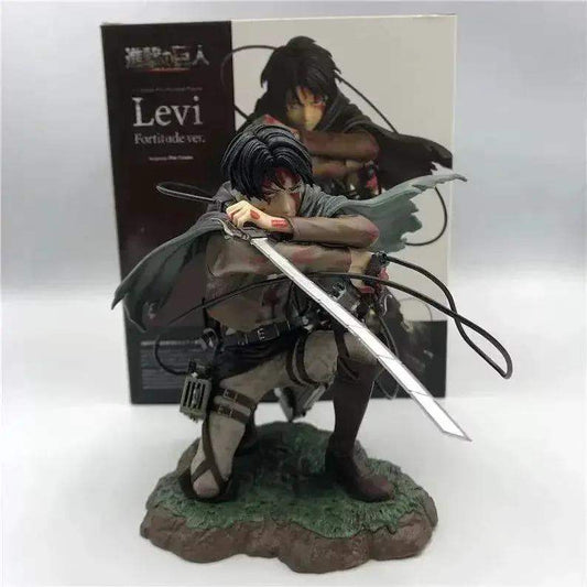 Levi Ackerman Figurine, Attack On Titan Figure, Shingeki no Kyojin Anime Gifts and Merchandise - ToylandEU