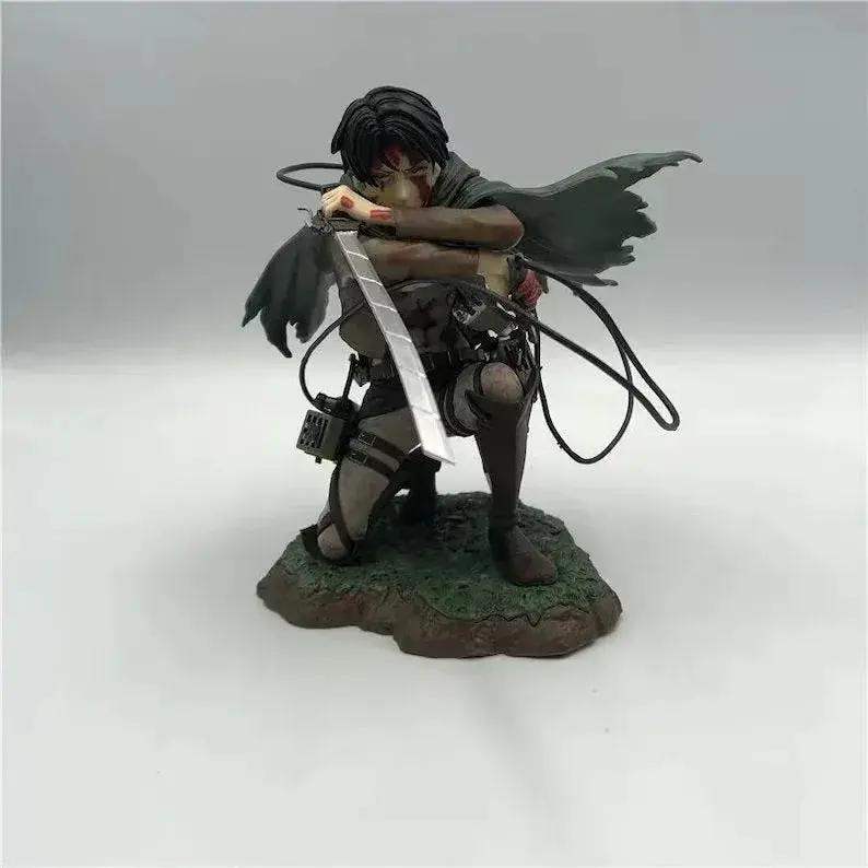 Levi Ackerman Figurine, Attack On Titan Figure, Shingeki no Kyojin Anime Gifts and Merchandise - ToylandEU