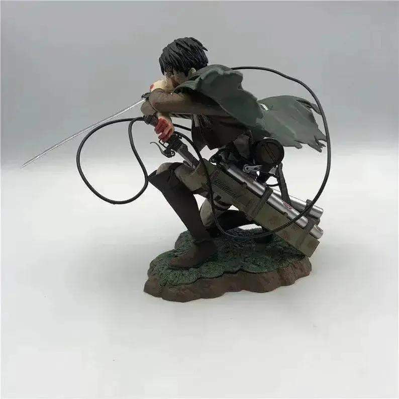 Levi Ackerman Figurine, Attack On Titan Figure, Shingeki no Kyojin Anime Gifts and Merchandise - ToylandEU