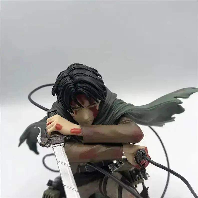 Levi Ackerman Figurine, Attack On Titan Figure, Shingeki no Kyojin Anime Gifts and Merchandise - ToylandEU