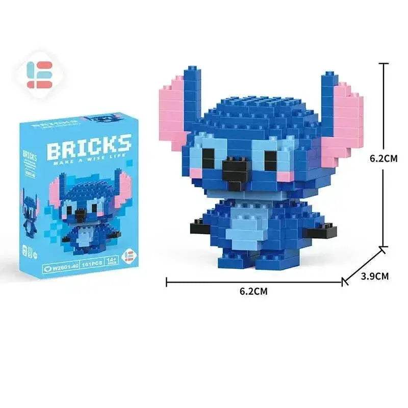 LiLo Stitch Toys Building Blocks Pikachu Anime Cartoon Character Model Puzzles - ToylandEU
