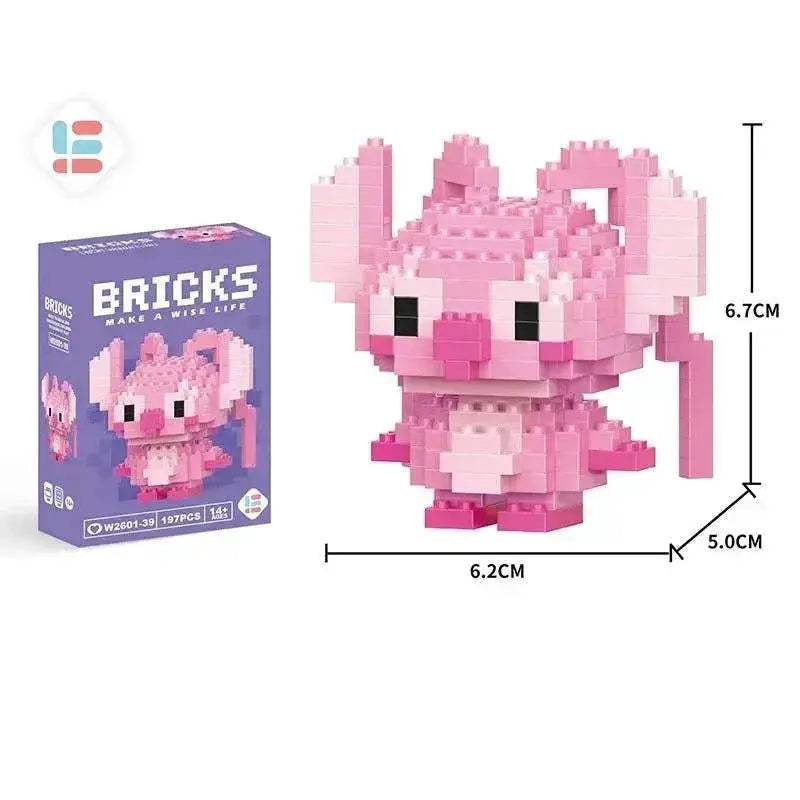 LiLo Stitch Toys Building Blocks Pikachu Anime Cartoon Character Model Puzzles - ToylandEU