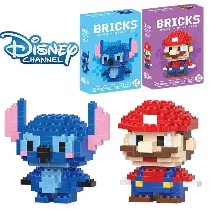 LiLo Stitch Toys Building Blocks Pikachu Anime Cartoon Character Model Puzzles - ToylandEU