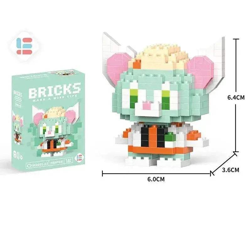 LiLo Stitch Toys Building Blocks Pikachu Anime Cartoon Character Model Puzzles - ToylandEU