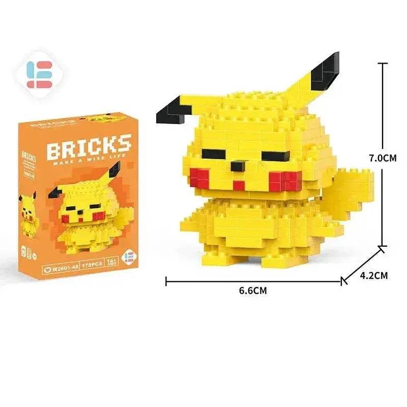 LiLo Stitch Toys Building Blocks Pikachu Anime Cartoon Character Model Puzzles - ToylandEU