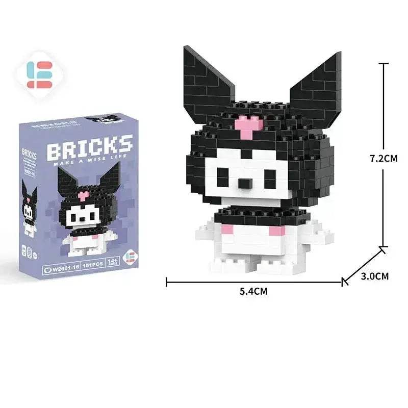 LiLo Stitch Toys Building Blocks Pikachu Anime Cartoon Character Model Puzzles - ToylandEU