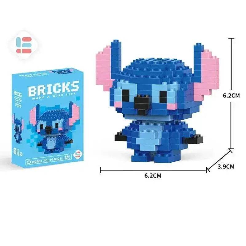 LiLo Stitch Toys Building Blocks Pikachu Anime Cartoon Character Model Puzzles - ToylandEU
