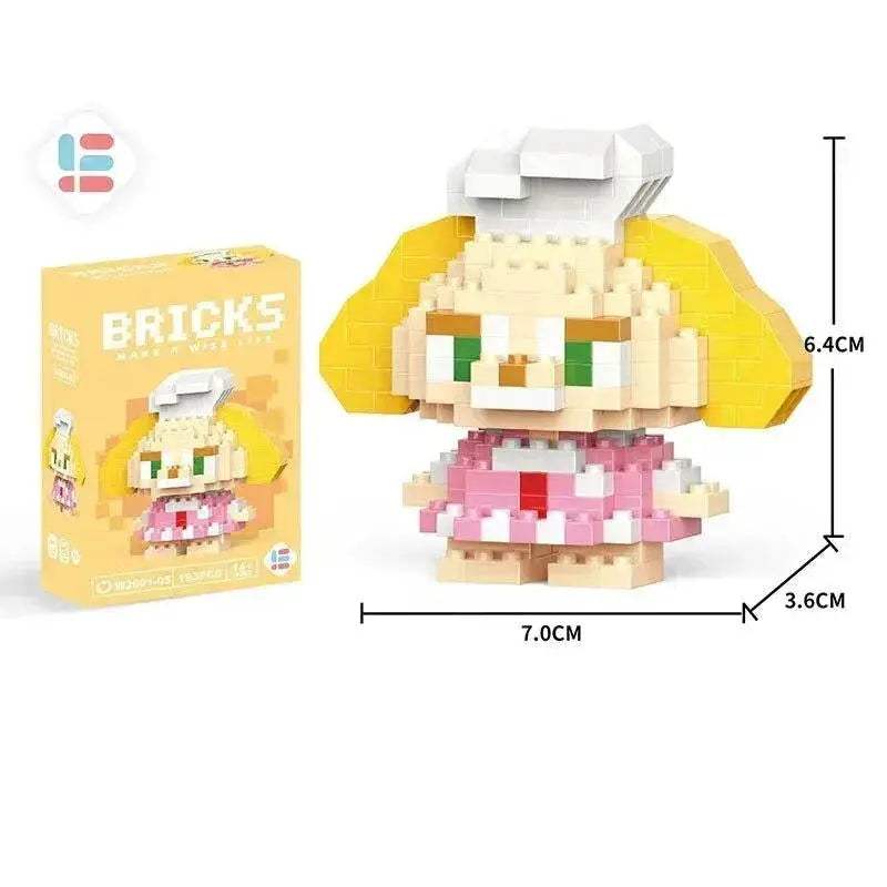 LiLo Stitch Toys Building Blocks Pikachu Anime Cartoon Character Model Puzzles - ToylandEU