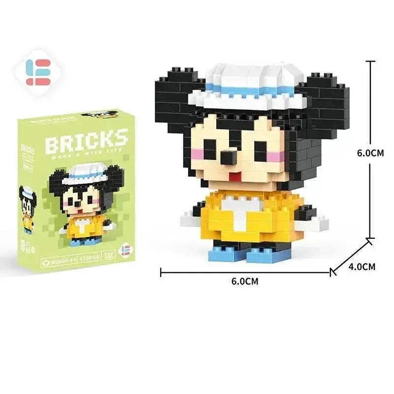 LiLo Stitch Toys Building Blocks Pikachu Anime Cartoon Character Model Puzzles - CLOUDANIMESTUDIO