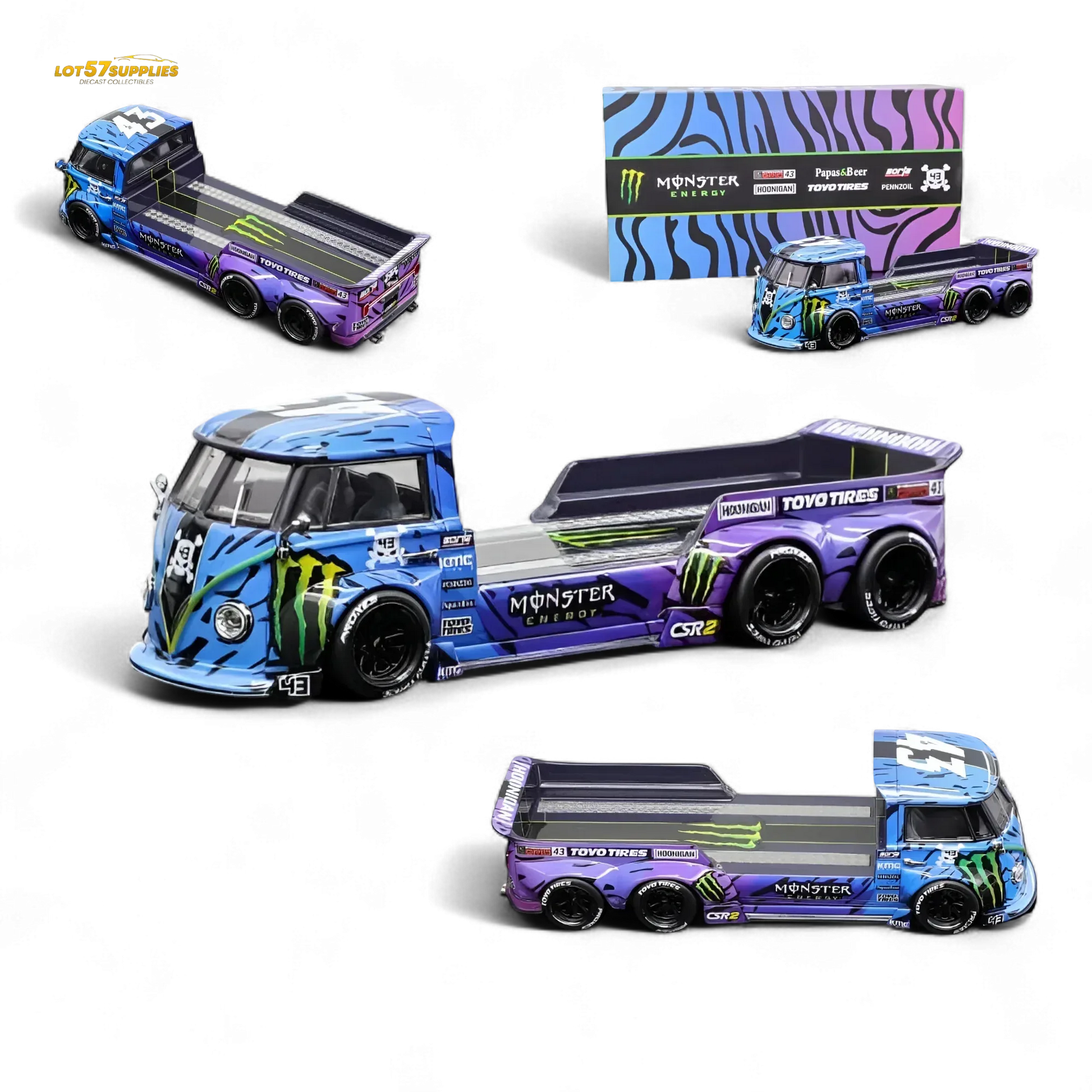 Liberty 64 VW Trailer Monster Livery Diecast Limited Edition - ToylandEU