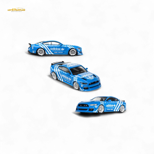 Liberty64 Ford Mustang GT Widebody Modified - A d i d a s Clover 1:64 - ToylandEU