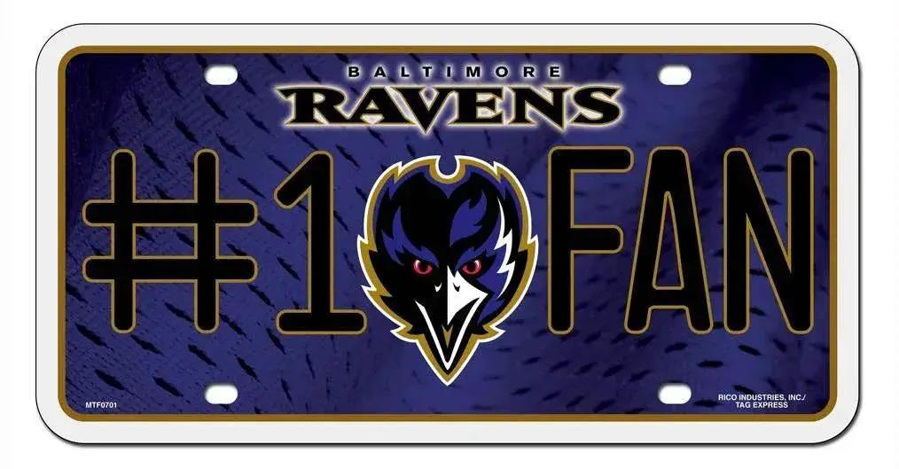  Baltimore Ravens License Plate #1 Fan -  ToylandEU™