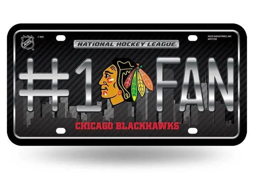 Chicago Blackhawks License Plate #1 Fan -  ToylandEU™